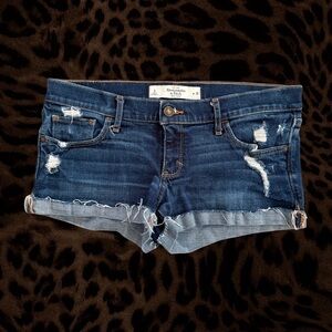 Y2K Abercrombie & Fitch Dark Wash Low Rise Shorts